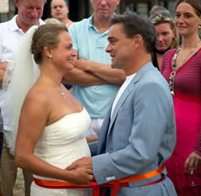 Ceremonie: foto van getrouwd stel